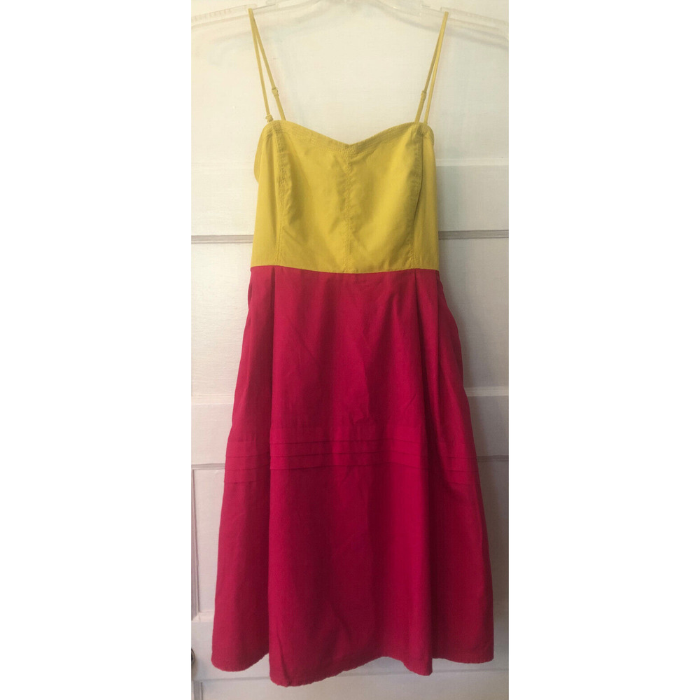 Maeve Yellow and Red Mini Dress